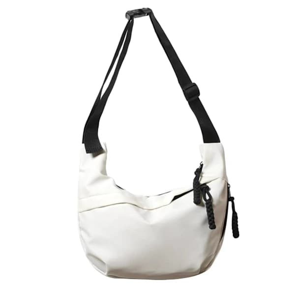 Rea Basic Kvalitet Budget Letvægts Crossbody Taske Multi Lomme Nylon Sling Bag Rejsetaske sort medium black medium