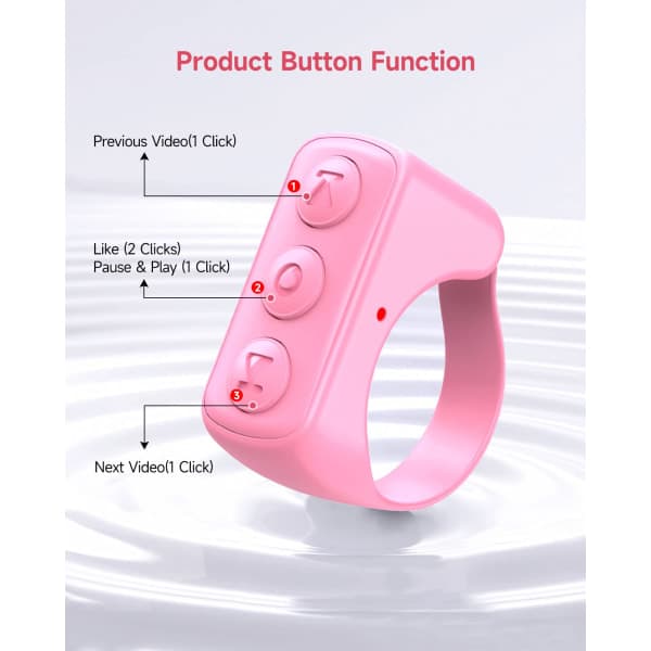 IC NOE Bluetooth Scroll Ring Oppladbar Trådløs Kamera