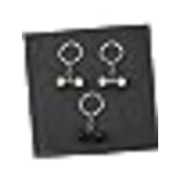 Hantelnyckelring 6-pack titanlegering mini hantel nyckelring IC
