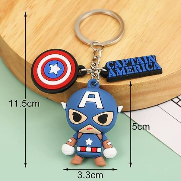 5 stk Marvel Fan Nøgleringe Superhelt Avengers Nøgleringe Nøglering IC