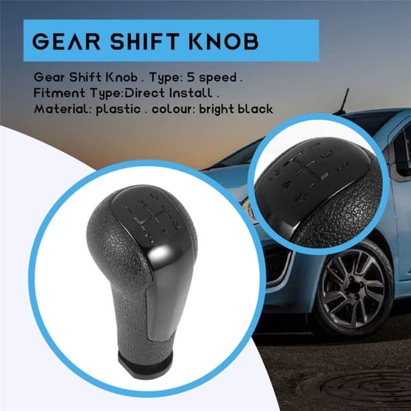 5-gears gearskifteknop til Spark 2011-2016 Gloss Black