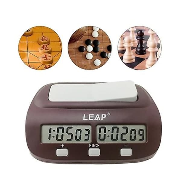 Leap Pq9907s schackklocka Chess Go Clock (vinröd)