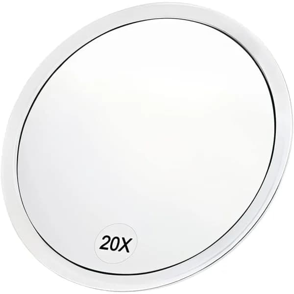 20x Magnifying Mirror with Suction Cups