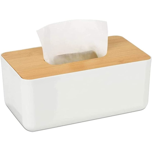 IC Rektangulär Vävnadslåda, Bambu Vävnadslåda, Sminkdukslåda