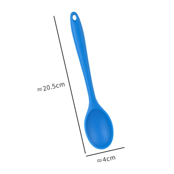 IC 4 stk. silikone nonstick blandningsskeer Varmebestandig silikone redskabsskeer Silikon serveringsskeer