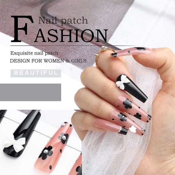 IC Butterfly Penetrating Artificial Nail Finish Hepburn Style Nail Patch Removable Portable Nail Plate