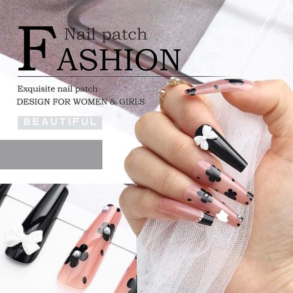 IC Butterfly Penetrating Artificial Nail Finish Hepburn Style Nail Patch Removable Wearable Nail Plate