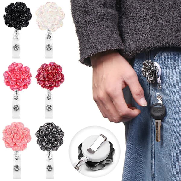 Mode Rose Form Kontormaterial Nøglering Rød IC