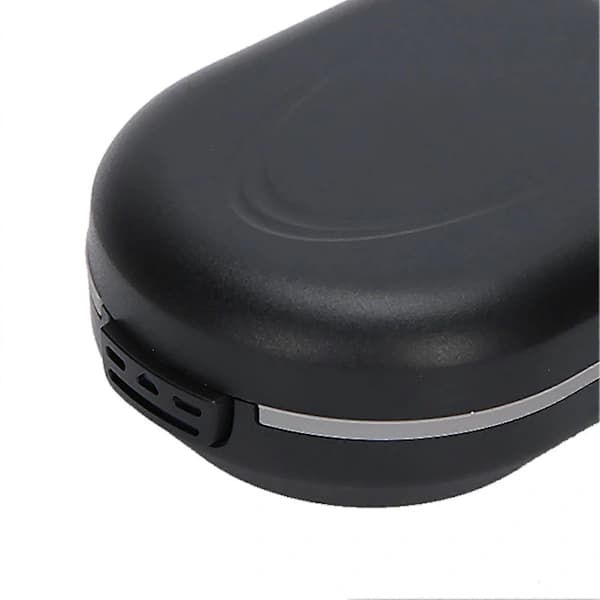Behind-the-Ear Hearing Aid Case Waterproof Portable Drop Protection Hearing Aid Storage Box Black