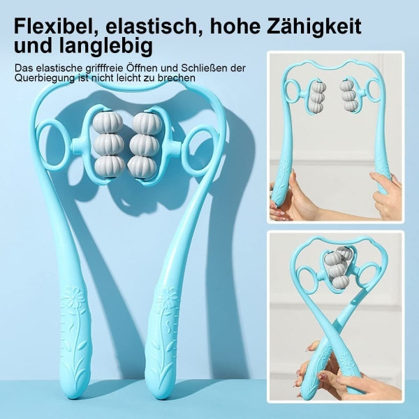 IC Nackmassager, manuell nackmassagerulle, 6-bollsmassager