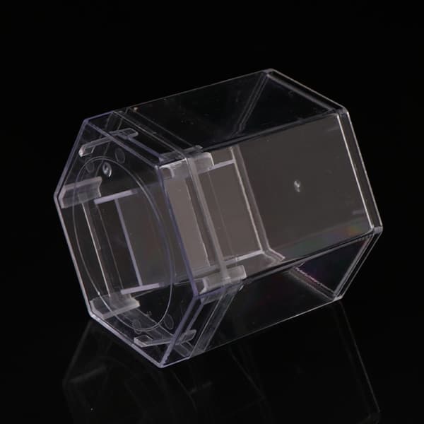 IC Sekskantet ur Display Opbevaringsholder Transparent etui