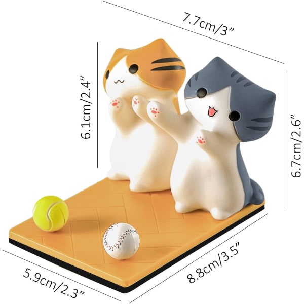 IC Söt katt Smartphoneställ Telefonhållare Tecknad Djur Japansk Anime (Pumpa och Gabriel)