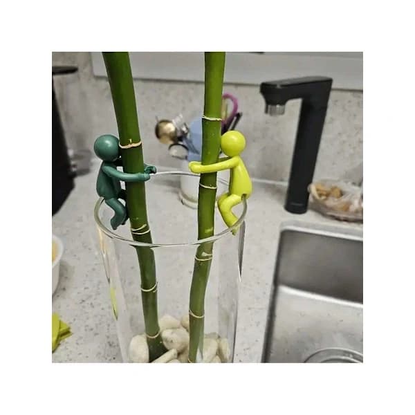 6 st växtstöd - Stadiga stjälkstöd som främjar hälsosam växttillväxt 6 st armégröna 6pc army green