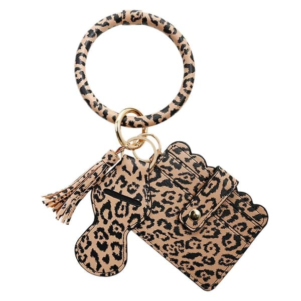 Læderarmbåndsnøglering Damemode Armbånd Nøglering Unik Nøglering Pynt IC
