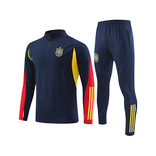Fotballtreningsdrakt for høst og vinter, langarmet trøye, herre, kamp, voksen, utseende, uniformsett Complete Set XL