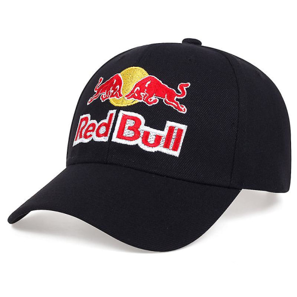 Red Bull Racing Cap Utomhussport miehille Peaked Baseball Cap Cap, svart