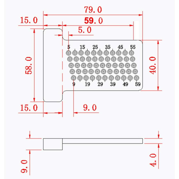 IC Lineal Måling Lineal Præcisionsmarkering Aluminiumlegering Metrisk