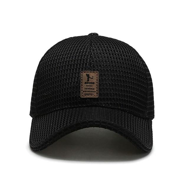 IC Summer Men Mesh Baseball Cap Solhatt utomhus Sommar Andas M Black 56-60cm
