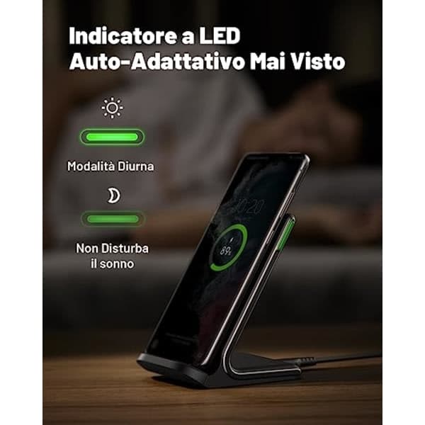 Trådløs Lader 30W - SAMSUNG - IPHONE - HURTIGLADING - Qi 30W