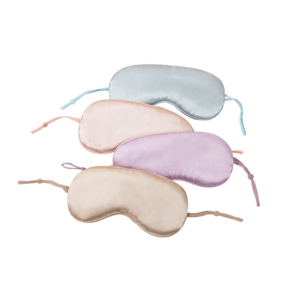 IC 4-pack Silkesatin Sovmask med Elastisk Rem för Resor
