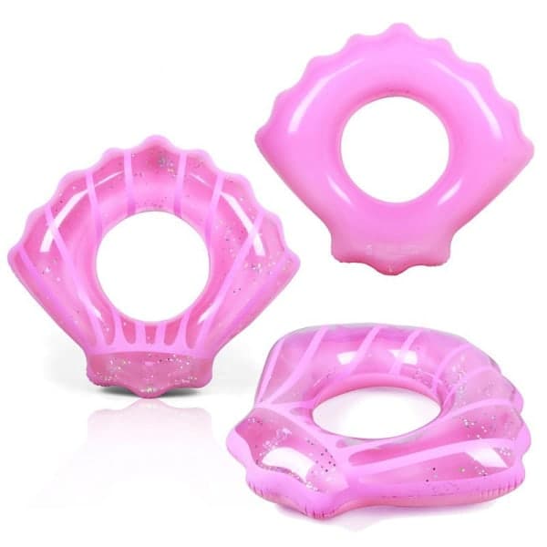 IC Badringar för barn Simring för vuxen pool Float Uppblåsbar Flotte Vattensimrör Sommar Strandfest Dekoration (Rosa, Barn)