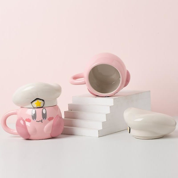 Tegnet Kockestjerne Kirby Navy Hat Star Keramisk Kopp Kaffe Kanne