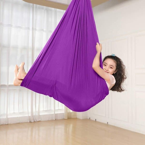 Børnesvinghængekøje, indendørs gynge Resilient Cuddle Hammock Lilla
