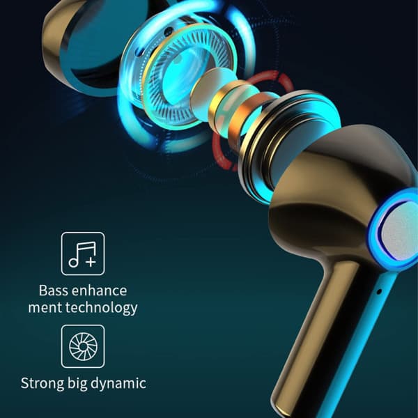 IC CNE Bluetooth Headset Halv-Øre Business Sport med Cha