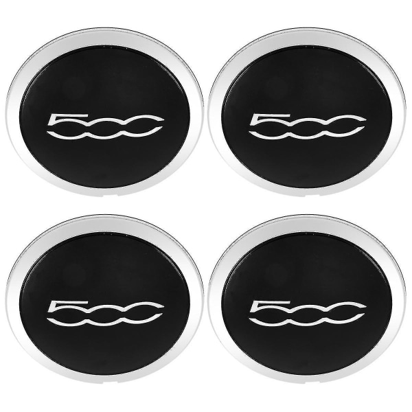 4 kpl 133 mm pyörän navan suojus Fiat 500 -vanteisiin, keskiön navan suojukset sarja 68078419AC 68078421AC hopeanvärinen suojus 51884863