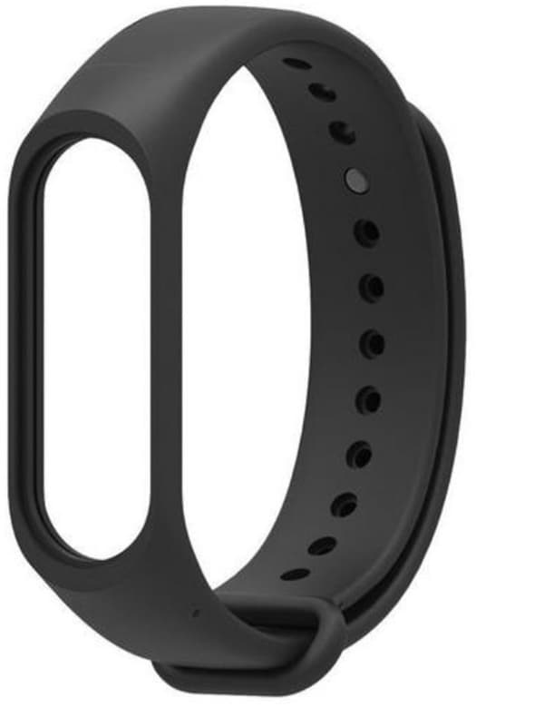 Silikonerem - Passer til Xiaomi Mi Band 5 6 - Sort