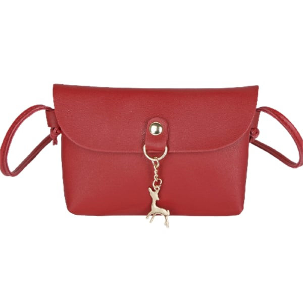 Mobilväska Crossbody-väska Modeplånbok Axelväska Multifunktionell plånbok vinröd