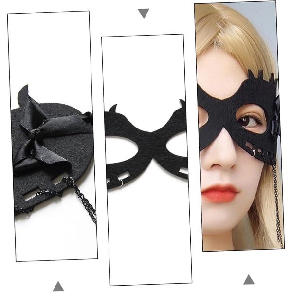 IC Halloween-kasvot 1 kpl rusetti Halloween-asu Juhlatarvikkeet Rusetti Hauska pukeutuminen Cosplay Eläinten koristelu Naiset Lahjat Ainutlaatuinen koristelu