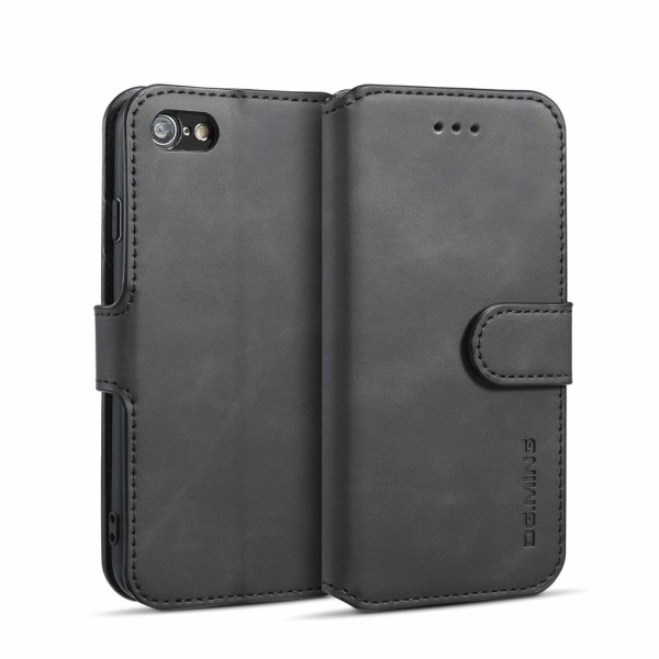 IC iPhone 7/8 Mobilskal PU-läder Svart