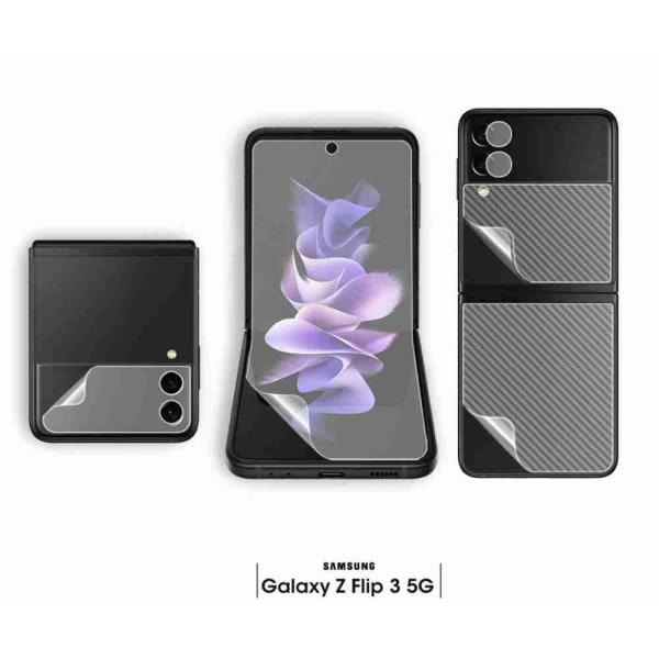 IC Samsung Galaxy Z Flip 3 - Mjuk Skyddsfilm Fyra Delar