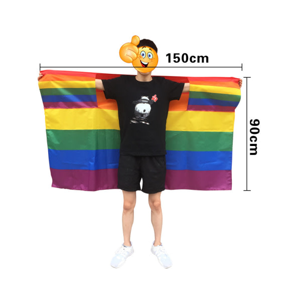 IG Rainbow Pride -banneri 3x5 jalkaa (36 x 60 tummia) - levande färger pattern 1