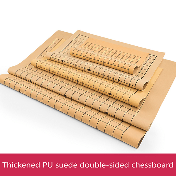 IC PU-läder Go-spelbräde Schackbräde för 2,2 cm pjäser One S 45X51CM