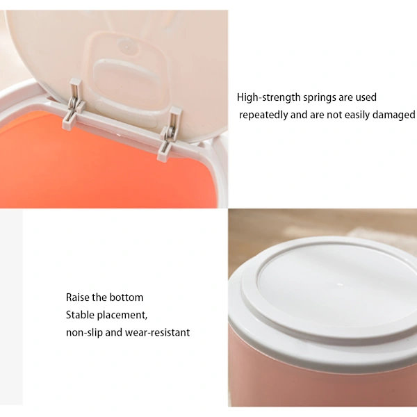 Mini Desktop Trash Can with Lid, Drink Can Shape, 1 pc