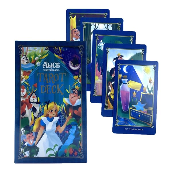 IC 12*7cm Alice i Eventyrland Tarotkort Familiespill Fate Di