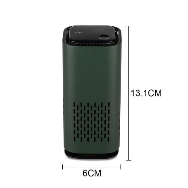 IG Billuftrenser - Plug-in Ionisk Bilduftfjerner - Røykelukt ArmyGreen