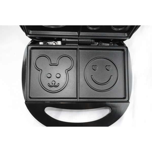 IC Smörgåsmaskin tegnet Mickey dobbelt lager våfflor grill leende ansigte