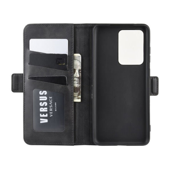 IC Samsung Galaxy S20 Ultra - Lompakkokotelo - Musta Musta Musta
