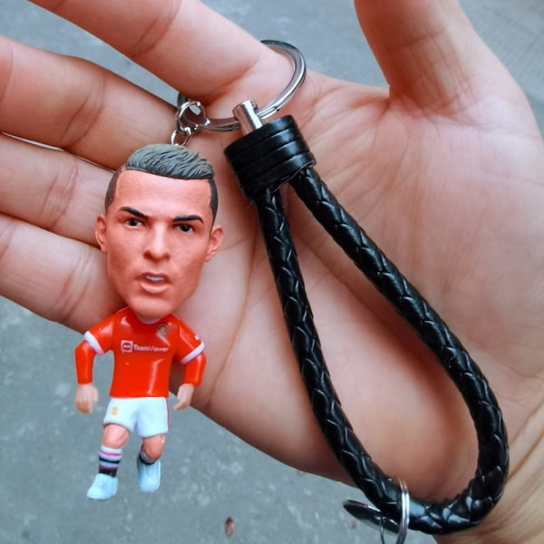 Jalkapallofanien tähti riipus avaimenperä Zidane Player IC