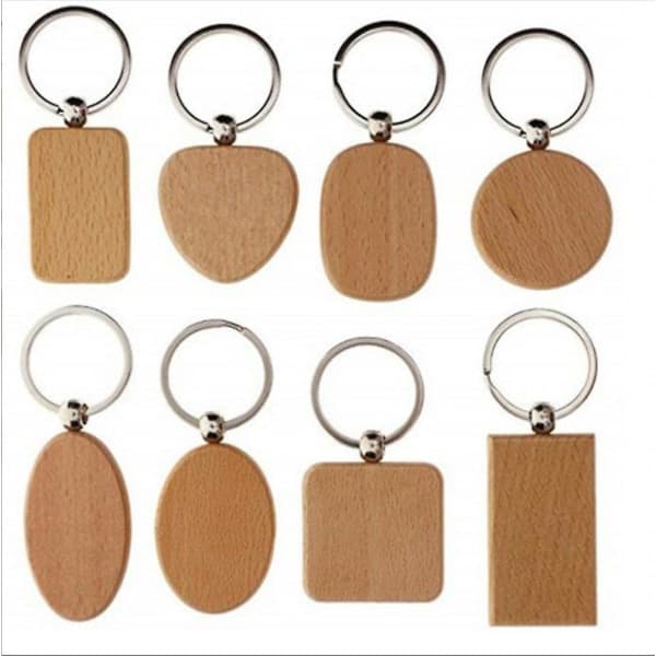 6st tomma tränyckelringar DIY tränyckelring Nyckelbrickor present IC