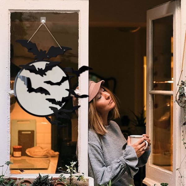 Halloween Häxa Fladdermus Katt Trädekorationer - Vardagsrum Sovrum