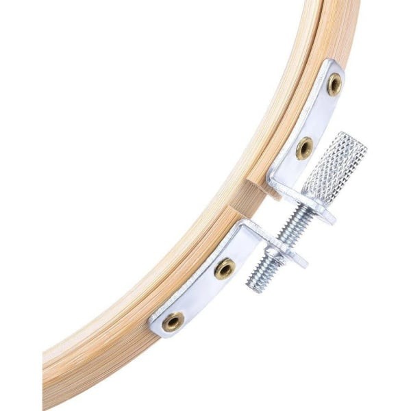 IC Rund broderbåge Naturträ sömnad Bambu Circle Set