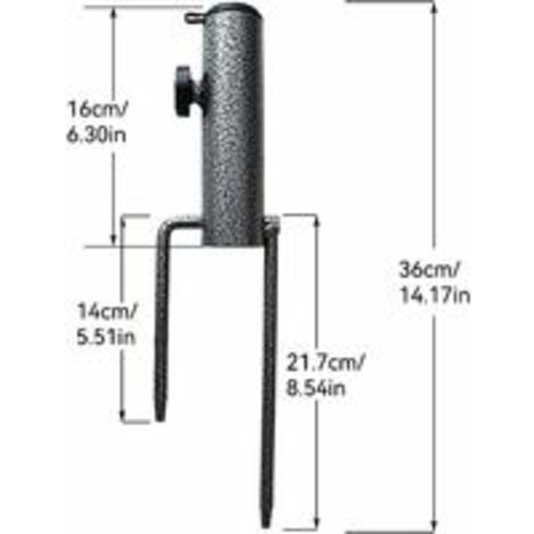 IC Paraplystativ, 2 deler paraplyanker, paraplyholder, elastisk justerbar paraplystativ, metallparaply for flere bruksområder