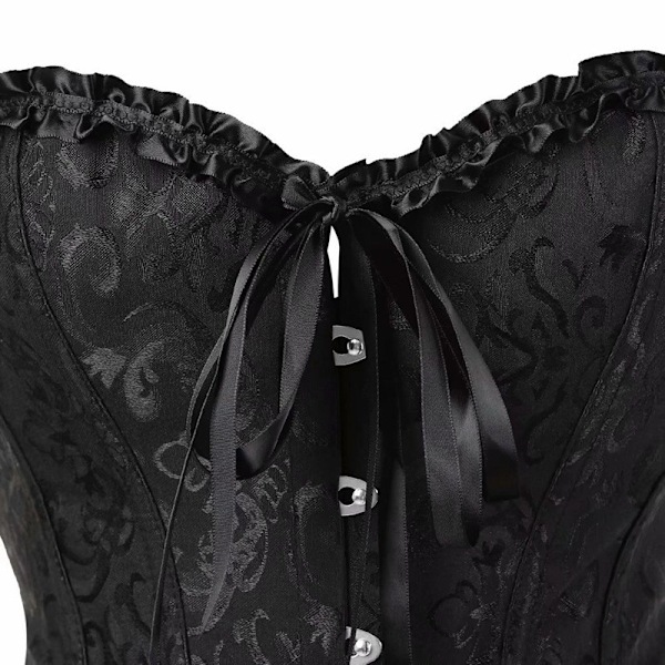 Kukkakuviollinen korsetti naisille, rintaliivitön, olkaimettomat alusvaatteet 6XL