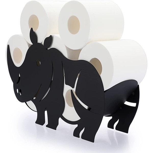 WC-paperitelineenpidin Metallipaperitelineenpidin Rhino-muotoinen paperitelineenpidin
