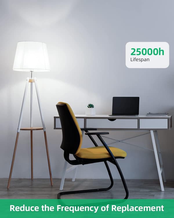 10-pack E27 LED-lampor, 9W motsvarande 60W, 6500K kallt dagsljusvitt, ej dimbara för hem, restaurang, café