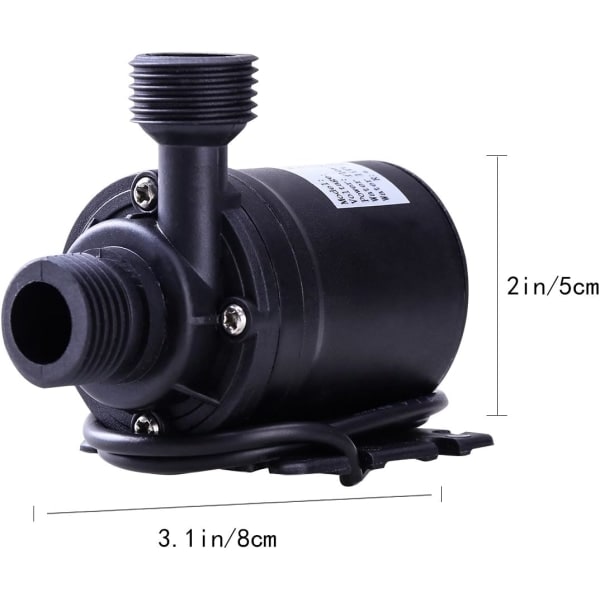 IC 12V borstlös dränkbar vattenpump för poolfontän